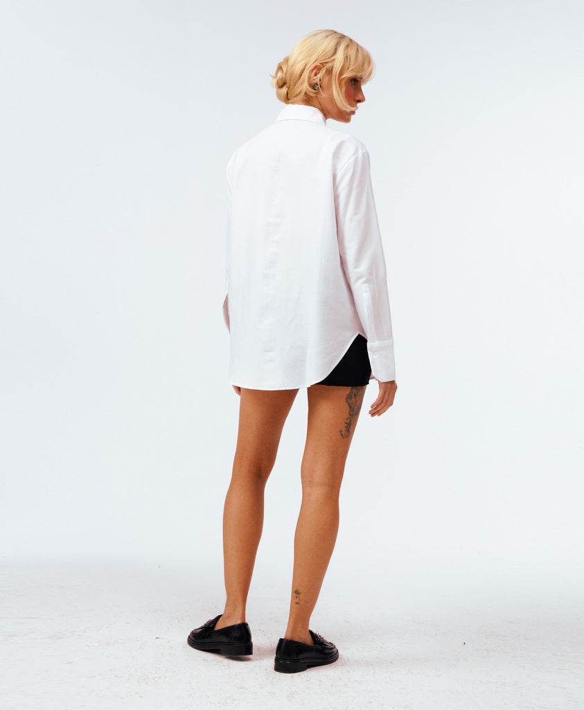 BOYFRIEND GÖMLEK - BEYAZ