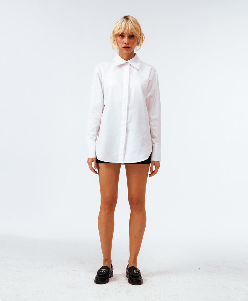 BOYFRIEND GÖMLEK - BEYAZ